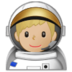 Man Astronaut: Medium-light Skin Tone Emoji Copy Paste ― 👨🏼‍🚀 - samsung