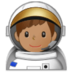 Man Astronaut: Medium Skin Tone Emoji Copy Paste ― 👨🏽‍🚀 - samsung