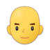 Man: Bald Emoji Copy Paste ― 👨‍🦲 - samsung