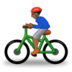 Man Biking: Medium-dark Skin Tone Emoji Copy Paste ― 🚴🏾‍♂ - samsung