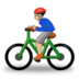 Man Biking: Medium-light Skin Tone Emoji Copy Paste ― 🚴🏼‍♂ - samsung