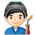 Man Factory Worker: Light Skin Tone Emoji Copy Paste ― 👨🏻‍🏭 - samsung