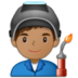Man Factory Worker: Medium Skin Tone Emoji Copy Paste ― 👨🏽‍🏭 - samsung