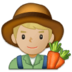 Man Farmer: Medium-light Skin Tone Emoji Copy Paste ― 👨🏼‍🌾 - samsung