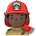 Man Firefighter: Dark Skin Tone Emoji Copy Paste ― 👨🏿‍🚒 - samsung