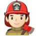 Man Firefighter: Light Skin Tone Emoji Copy Paste ― 👨🏻‍🚒 - samsung