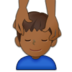 Man Getting Massage: Medium-dark Skin Tone Emoji Copy Paste ― 💆🏾‍♂ - samsung