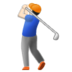 Man Golfing: Light Skin Tone Emoji Copy Paste ― 🏌🏻‍♂ - samsung