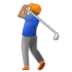 Man Golfing: Medium Skin Tone Emoji Copy Paste ― 🏌🏽‍♂ - samsung
