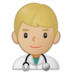 Man Health Worker: Medium-light Skin Tone Emoji Copy Paste ― 👨🏼‍⚕ - samsung