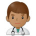 Man Health Worker: Medium Skin Tone Emoji Copy Paste ― 👨🏽‍⚕ - samsung