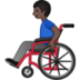 Man In Manual Wheelchair: Dark Skin Tone Emoji Copy Paste ― 👨🏿‍🦽 - samsung