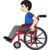 Man In Manual Wheelchair: Light Skin Tone Emoji Copy Paste ― 👨🏻‍🦽 - samsung