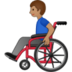 Man In Manual Wheelchair: Medium Skin Tone Emoji Copy Paste ― 👨🏽‍🦽 - samsung