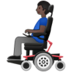 Man In Motorized Wheelchair: Dark Skin Tone Emoji Copy Paste ― 👨🏿‍🦼 - samsung