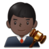 Man Judge: Dark Skin Tone Emoji Copy Paste ― 👨🏿‍⚖ - samsung