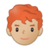 Man: Medium-light Skin Tone, Red Hair Emoji Copy Paste ― 👨🏼‍🦰 - samsung