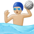 Man Playing Water Polo: Medium-light Skin Tone Emoji Copy Paste ― 🤽🏼‍♂ - samsung