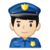 Man Police Officer: Light Skin Tone Emoji Copy Paste ― 👮🏻‍♂ - samsung