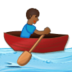 Man Rowing Boat: Medium-dark Skin Tone Emoji Copy Paste ― 🚣🏾‍♂ - samsung