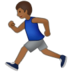 Man Running: Medium-dark Skin Tone Emoji Copy Paste ― 🏃🏾‍♂ - samsung