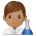 Man Scientist: Medium Skin Tone Emoji Copy Paste ― 👨🏽‍🔬 - samsung