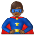 Man Superhero: Medium-dark Skin Tone Emoji Copy Paste ― 🦸🏾‍♂ - samsung