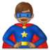 Man Superhero: Medium Skin Tone Emoji Copy Paste ― 🦸🏽‍♂ - samsung