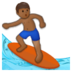 Man Surfing: Medium-dark Skin Tone Emoji Copy Paste ― 🏄🏾‍♂ - samsung