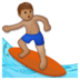 Man Surfing: Medium Skin Tone Emoji Copy Paste ― 🏄🏽‍♂ - samsung