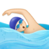 Man Swimming: Light Skin Tone Emoji Copy Paste ― 🏊🏻‍♂ - samsung
