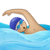 Man Swimming: Medium-light Skin Tone Emoji Copy Paste ― 🏊🏼‍♂ - samsung