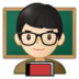 Man Teacher: Light Skin Tone Emoji Copy Paste ― 👨🏻‍🏫 - samsung