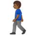 Man Walking: Medium-dark Skin Tone Emoji Copy Paste ― 🚶🏾‍♂ - samsung