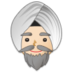 Man Wearing Turban: Light Skin Tone Emoji Copy Paste ― 👳🏻‍♂ - samsung