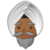 Man Wearing Turban: Medium-dark Skin Tone Emoji Copy Paste ― 👳🏾‍♂ - samsung