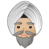 Man Wearing Turban: Medium-light Skin Tone Emoji Copy Paste ― 👳🏼‍♂ - samsung