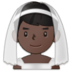Man With Veil: Dark Skin Tone Emoji Copy Paste ― 👰🏿‍♂ - samsung
