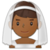 Man With Veil: Medium-dark Skin Tone Emoji Copy Paste ― 👰🏾‍♂ - samsung