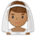 Man With Veil: Medium Skin Tone Emoji Copy Paste ― 👰🏽‍♂ - samsung