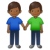 Men Holding Hands: Medium-dark Skin Tone Emoji Copy Paste ― 👬🏾 - samsung