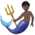 Merman: Dark Skin Tone Emoji Copy Paste ― 🧜🏿‍♂ - samsung