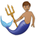 Merman: Medium Skin Tone Emoji Copy Paste ― 🧜🏽‍♂ - samsung