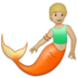 Merperson: Medium-light Skin Tone Emoji Copy Paste ― 🧜🏼 - samsung