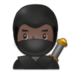 Ninja: Dark Skin Tone Emoji Copy Paste ― 🥷🏿 - samsung