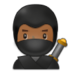 Ninja: Medium-dark Skin Tone Emoji Copy Paste ― 🥷🏾 - samsung