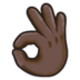 OK Hand: Dark Skin Tone Emoji Copy Paste ― 👌🏿 - samsung