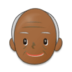Old Man: Medium-dark Skin Tone Emoji Copy Paste ― 👴🏾 - samsung