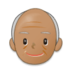 Old Man: Medium Skin Tone Emoji Copy Paste ― 👴🏽 - samsung