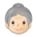 Old Woman: Light Skin Tone Emoji Copy Paste ― 👵🏻 - samsung